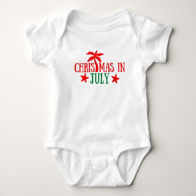 Christmas in July Baby Bodysuit (Front)