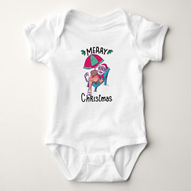 Christmas in July Baby Bodysuit (Front)