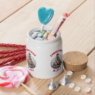 Christmas In July, Bauble Profiteroles Candy Jar