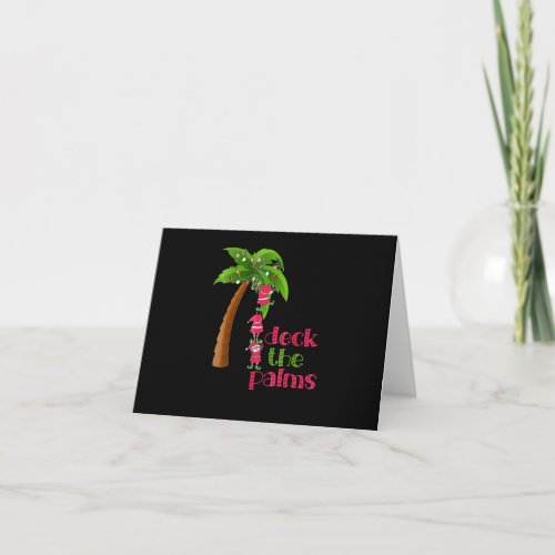 Christmas In July Beach Deck Palms Cruise Card