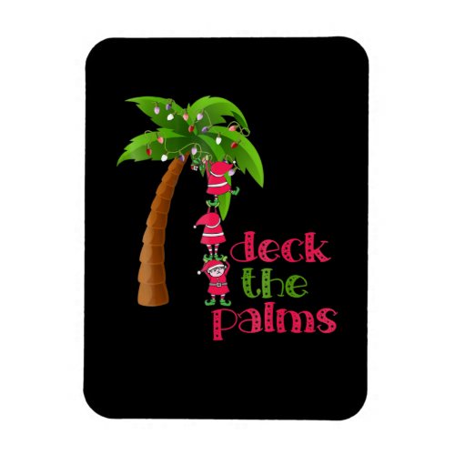 Christmas In July Beach Deck Palms Cruise Magnet
