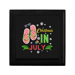Christmas In July Beach Flip Flops Sunglasses Sun Gift Box