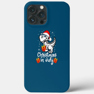 Christmas In July Boys Toddler T Rex Dinosaur  iPhone 13 Pro Max Case
