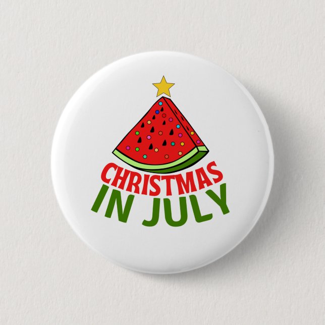 CHRISTMAS IN JULY BUTTON (Front)