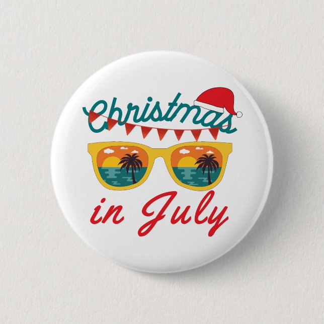 Christmas In July Button (Front)