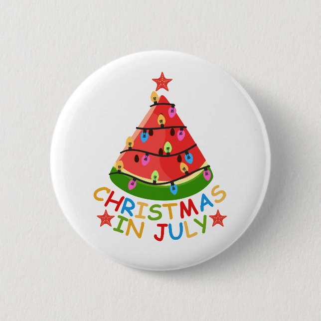 CHRISTMAS IN JULY BUTTON (Front)