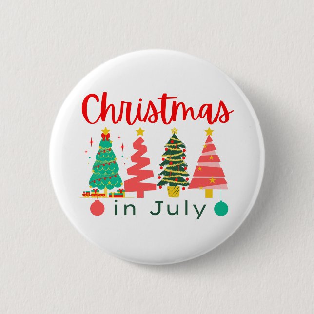 christmas in july button (Front)