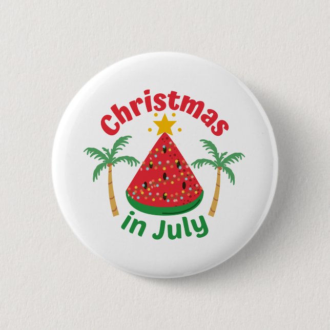 CHRISTMAS IN JULY BUTTON (Front)