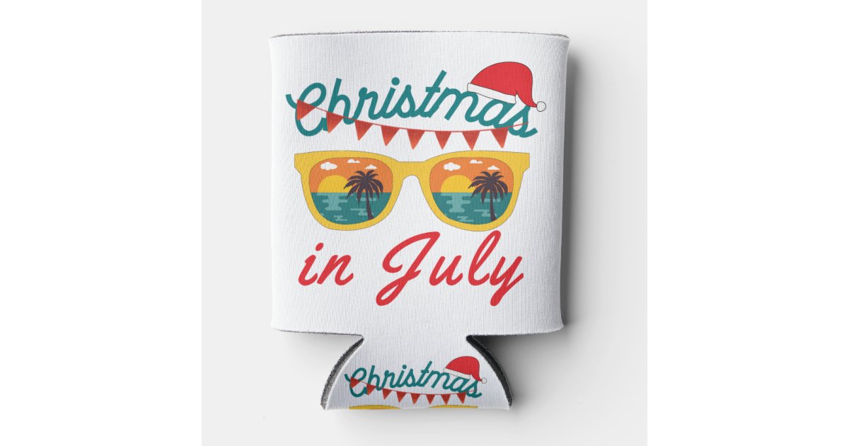 Holiday Festive Christmas in July Slim Can Coolers - 6 Pack