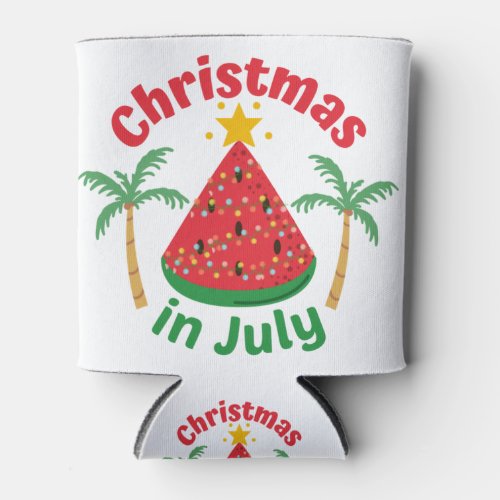 CHRISTMAS IN JULY CAN COOLER