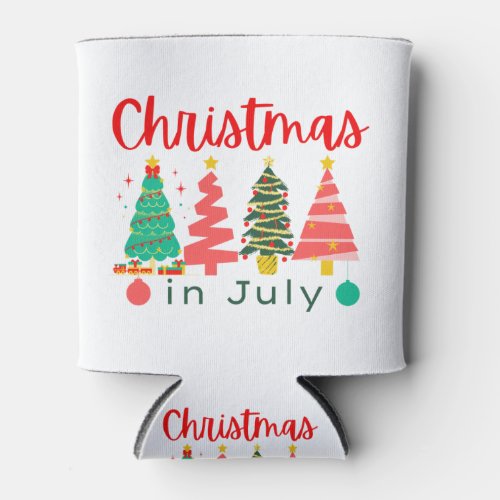 Christmas in july can cooler