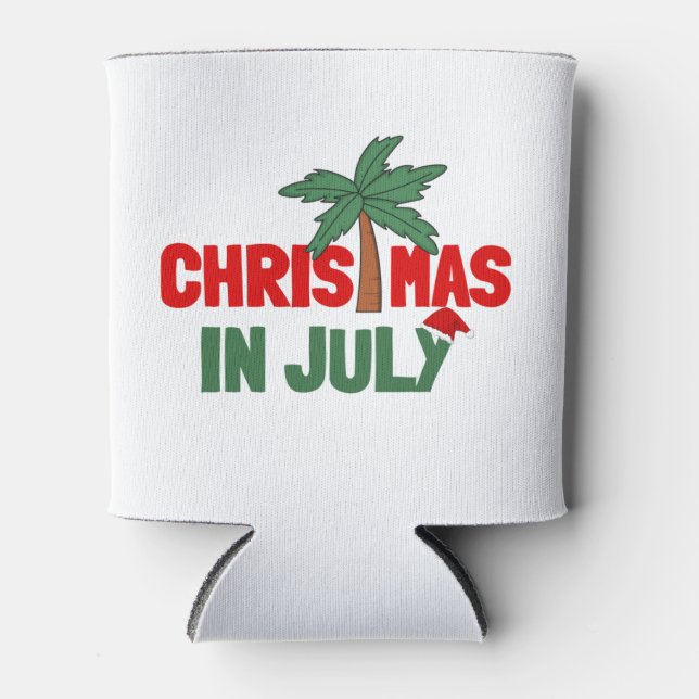 CHRISTMAS IN JULY CAN COOLER (Front)