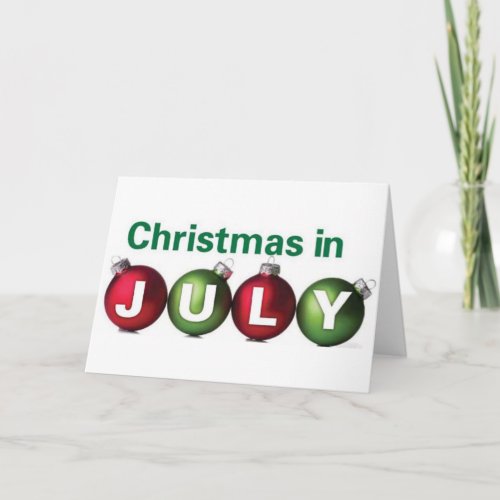 Christmas in July Card
