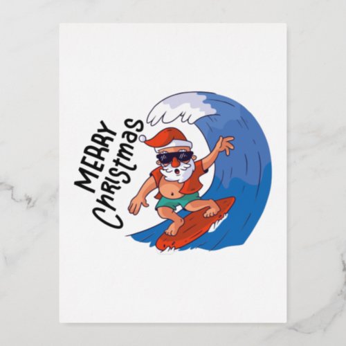 Christmas in July Card Classic Round Sticker Napki