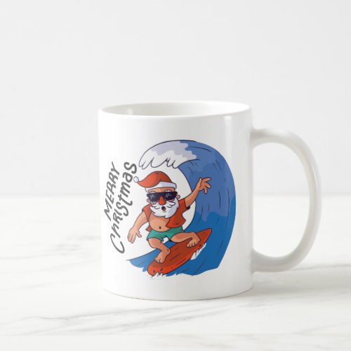 Christmas in July Card Classic Round Sticker Napki Coffee Mug