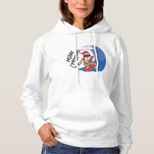 Christmas in July Card Classic Round Sticker Napki Hoodie
