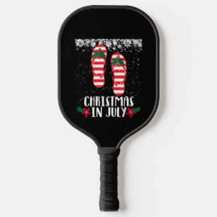 Christmas In July Christmas Flip Flops Summer Holi Pickleball Paddle