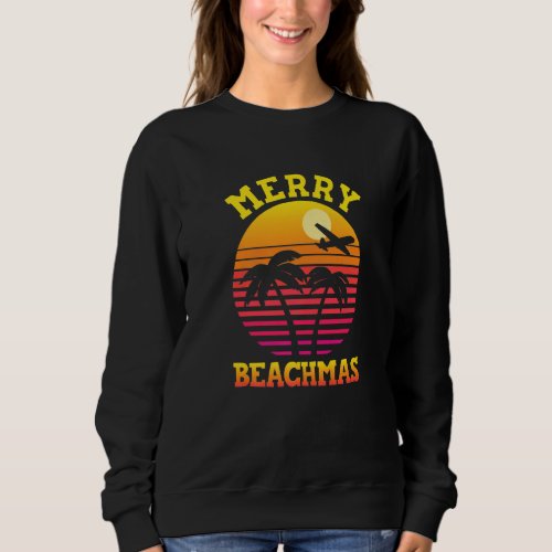Christmas In July Coastal Beach Merry Beachmas Pal Sweatshirt