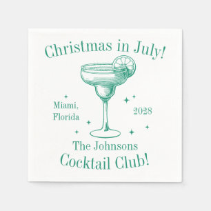Christmas in July Cocktail Party Napkins