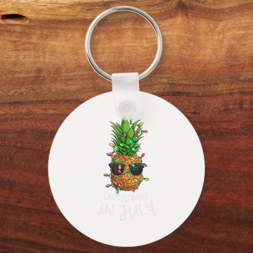 Christmas In July Cool Watermelon Xmas Summer Men  Keychain