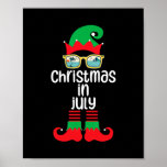 christmas in july costume elf sunglasses beach lov poster<br><div class="desc">christmas in july costume elf sunglasses beach lover family  .png</div>