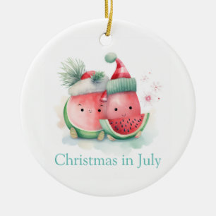 Christmas in July cute Ceramic Ornament