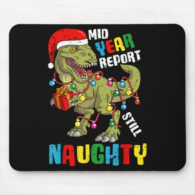 Christmas In July Dinosaur T Rex Summer Kids Boys  Mouse Pad (Front)