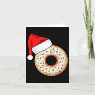 Christmas In July Donut Sprinkles Santa Hat Summer Card
