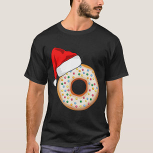 Christmas In July Donut Sprinkles Santa Hat Summer T-Shirt