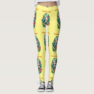 Christmas in July Elf Mermaid Thunder_Cove Leggings