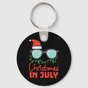 Christmas In July Eye Gles Xmas Summer Women Men K Keychain