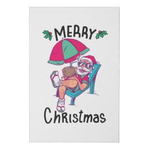 Christmas in July Faux Canvas Print