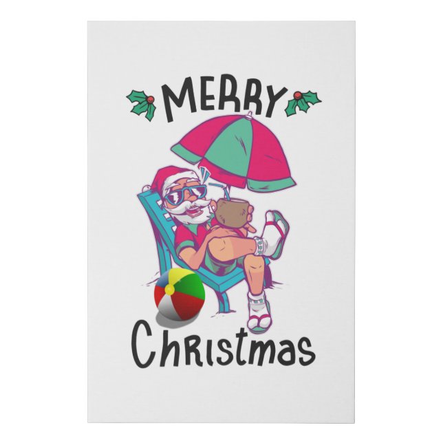 Christmas in July Faux Canvas Print (Front)