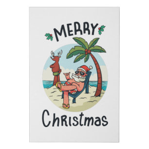 Christmas in July Faux Canvas Print