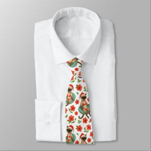 Christmas in July for Cat lovers Hawaiian themed Neck Tie