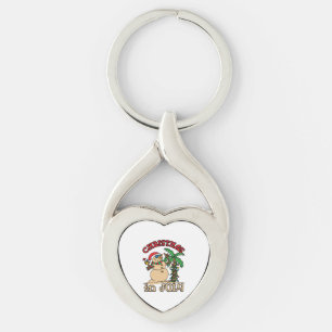 Christmas In July Funny Snowman Keychain