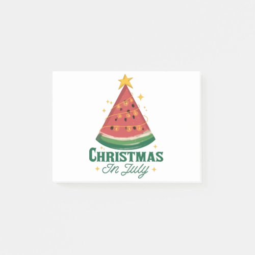 CHRISTMAS IN JULY FUNNY WATERMELON TREE POST_IT NOTES
