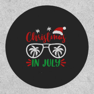 Christmas in July Funny Xmas Santa Vacation Summer Patch
