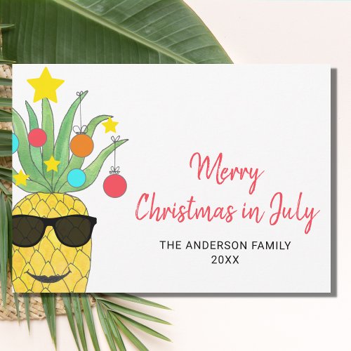 Christmas In July Holiday Card