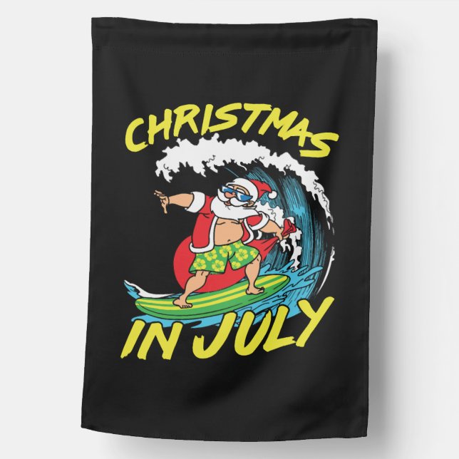 Christmas In July  House Flag (Front)