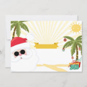 Christmas in July invitation, fun summer party Invitation (Back)