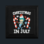 Christmas in july mermaid with santa hat gift box<br><div class="desc">Christmas in july mermaid with santa hat</div>