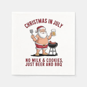 Christmas in July: No Milk, No Cookies, Just Beer Napkins