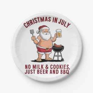 Christmas in July: No Milk, No Cookies, Just Beer  Paper Plates