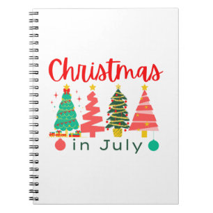 christmas in july notebook