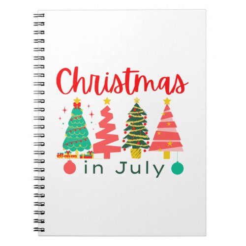 christmas in july notebook