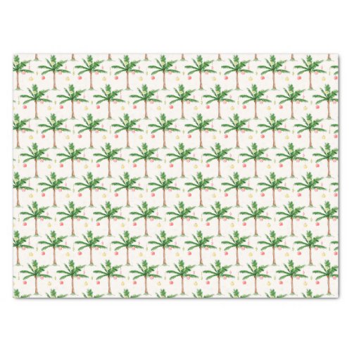 Christmas in July Palm Tree Summer Santa  Lines Tissue Paper