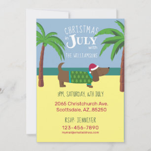 Christmas in July Party Invitation
