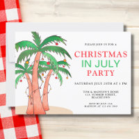 Christmas In July Party Palm Trees
