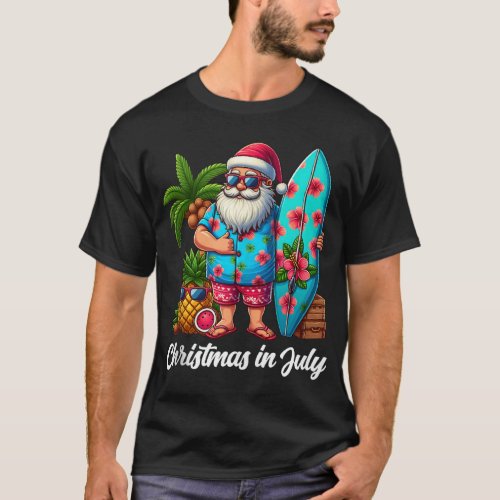 Christmas in July Party Shirts For Men Women Summe